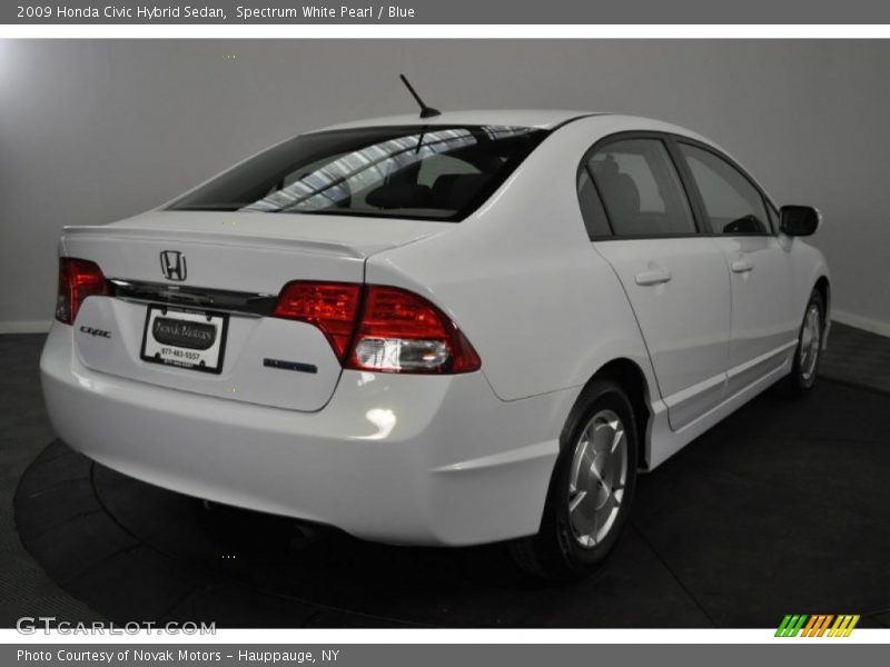 Spectrum White Pearl / Blue 2009 Honda Civic Hybrid Sedan