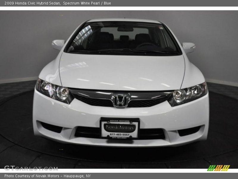 Spectrum White Pearl / Blue 2009 Honda Civic Hybrid Sedan