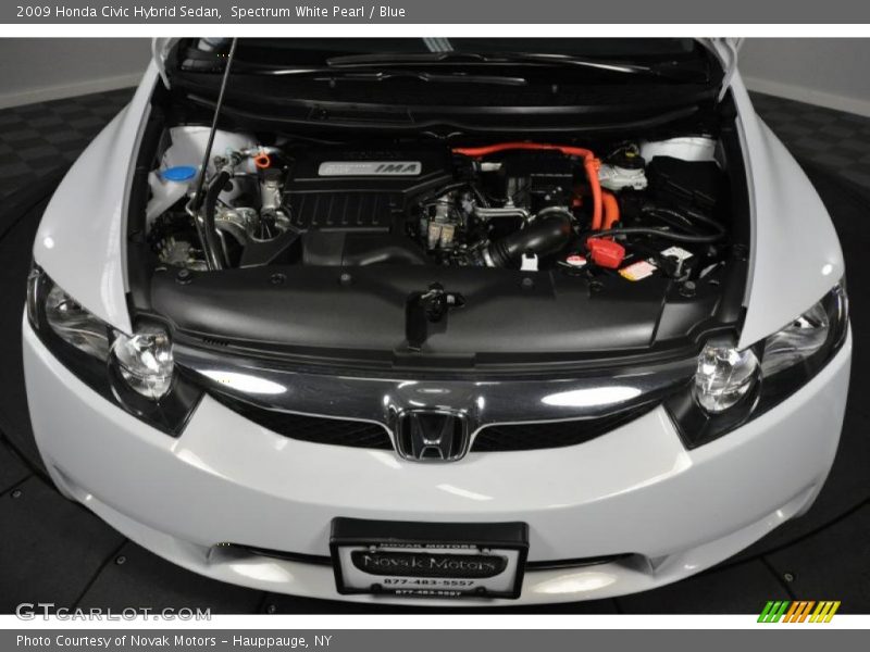 Spectrum White Pearl / Blue 2009 Honda Civic Hybrid Sedan