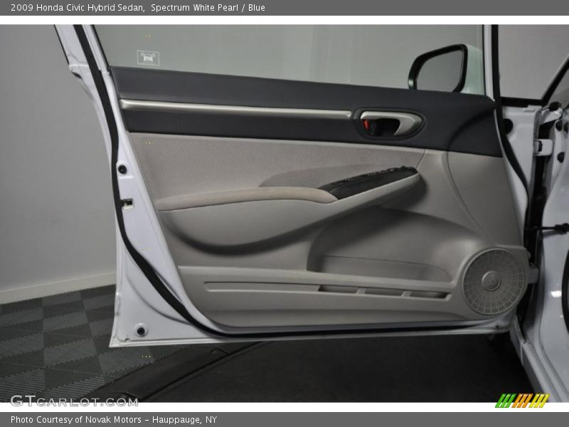 Spectrum White Pearl / Blue 2009 Honda Civic Hybrid Sedan