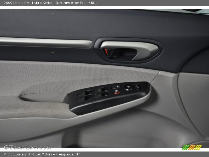 Spectrum White Pearl / Blue 2009 Honda Civic Hybrid Sedan