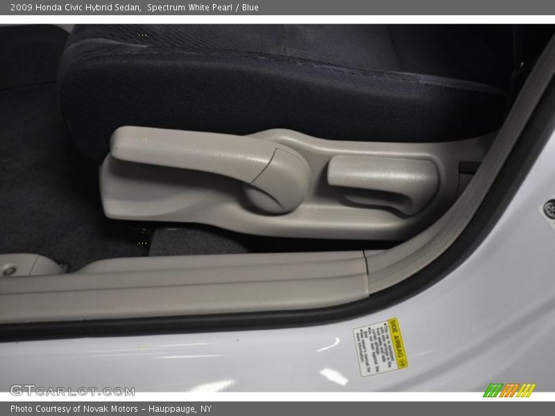 Spectrum White Pearl / Blue 2009 Honda Civic Hybrid Sedan