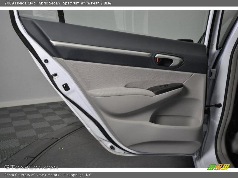 Spectrum White Pearl / Blue 2009 Honda Civic Hybrid Sedan