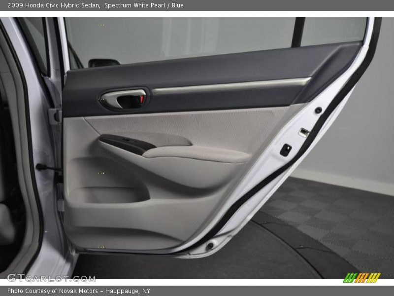 Spectrum White Pearl / Blue 2009 Honda Civic Hybrid Sedan