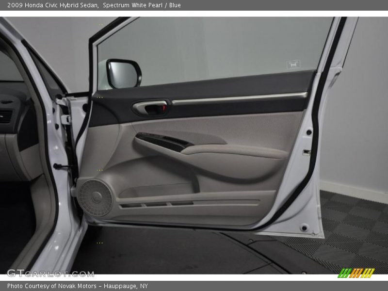 Spectrum White Pearl / Blue 2009 Honda Civic Hybrid Sedan