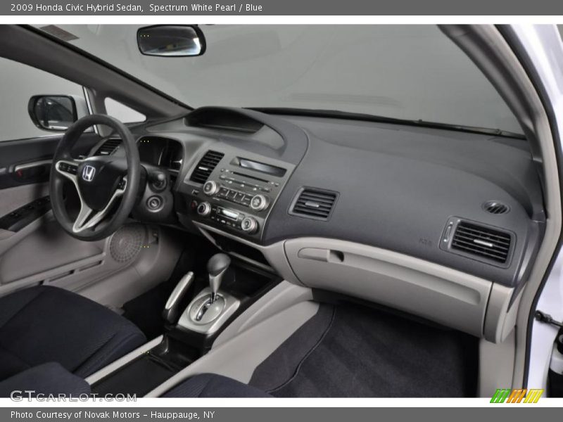 Spectrum White Pearl / Blue 2009 Honda Civic Hybrid Sedan