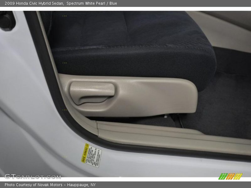 Spectrum White Pearl / Blue 2009 Honda Civic Hybrid Sedan