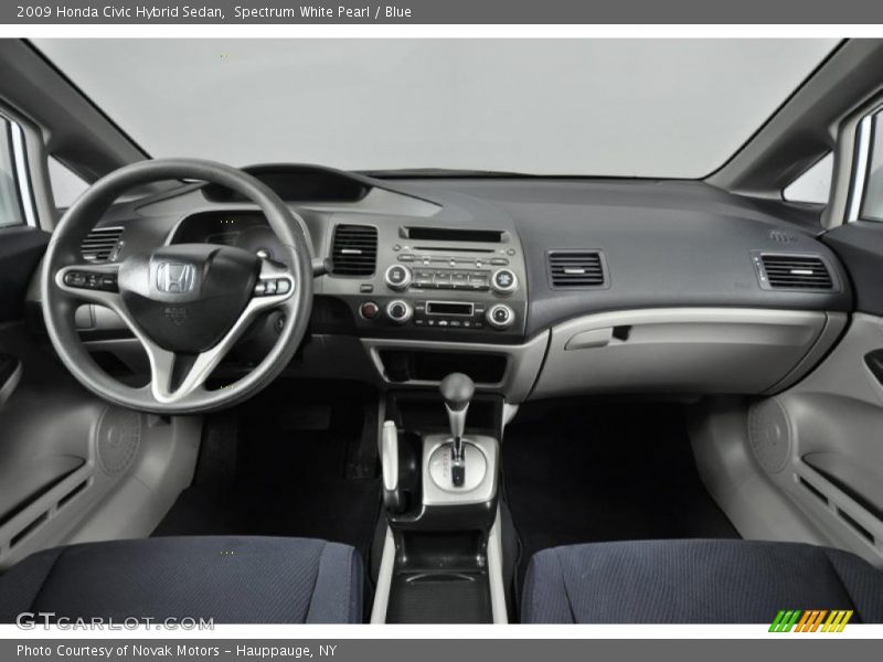 Spectrum White Pearl / Blue 2009 Honda Civic Hybrid Sedan