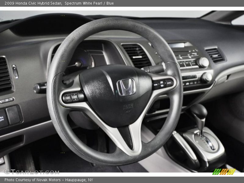 Spectrum White Pearl / Blue 2009 Honda Civic Hybrid Sedan