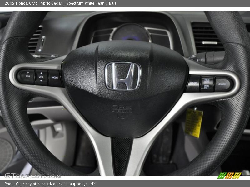 Spectrum White Pearl / Blue 2009 Honda Civic Hybrid Sedan