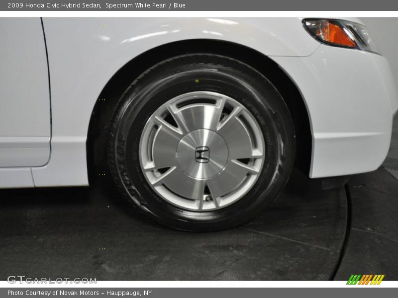 Spectrum White Pearl / Blue 2009 Honda Civic Hybrid Sedan