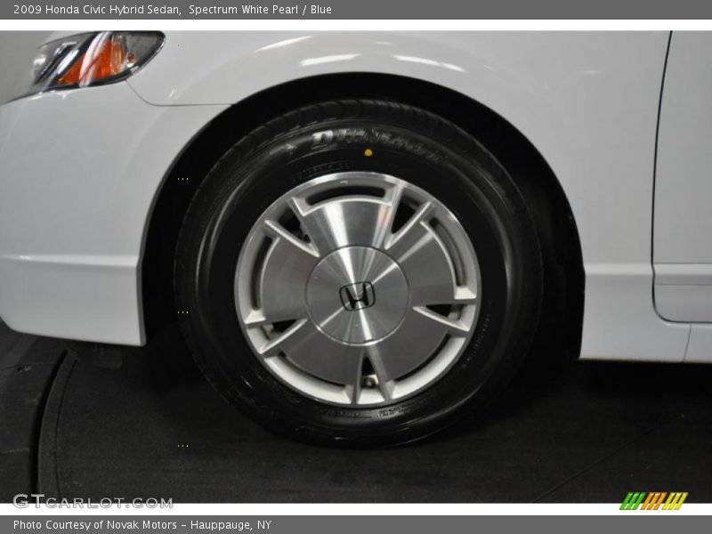 Spectrum White Pearl / Blue 2009 Honda Civic Hybrid Sedan