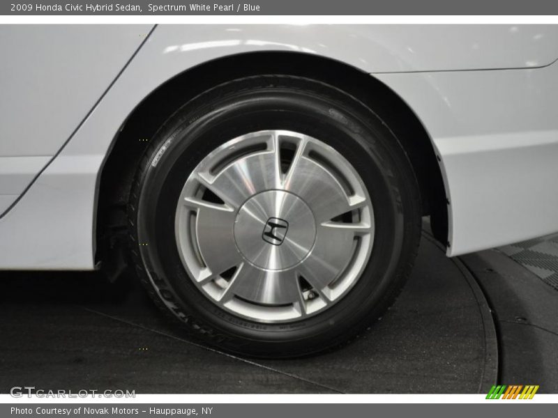 Spectrum White Pearl / Blue 2009 Honda Civic Hybrid Sedan