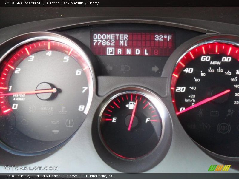 Carbon Black Metallic / Ebony 2008 GMC Acadia SLT