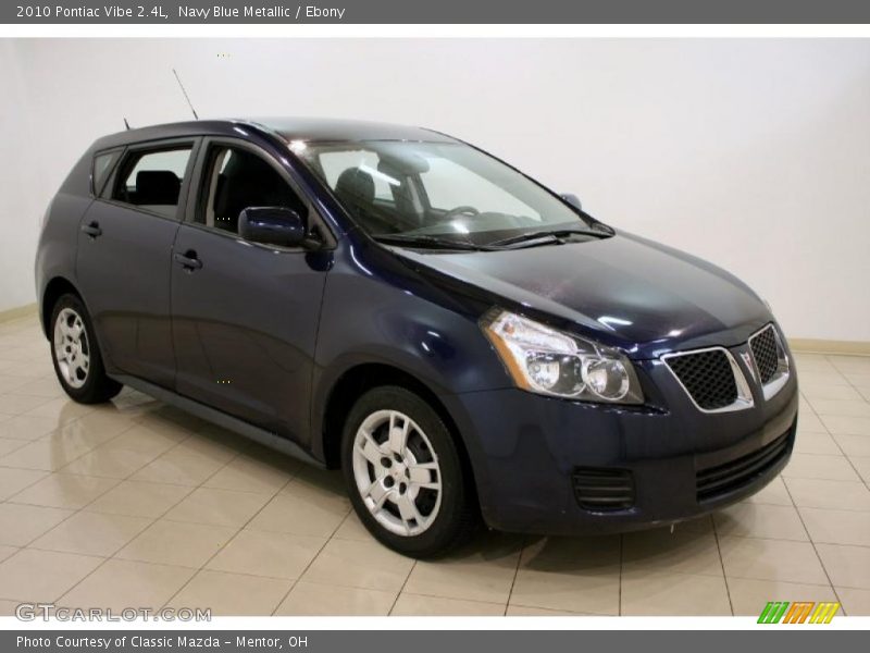Navy Blue Metallic / Ebony 2010 Pontiac Vibe 2.4L