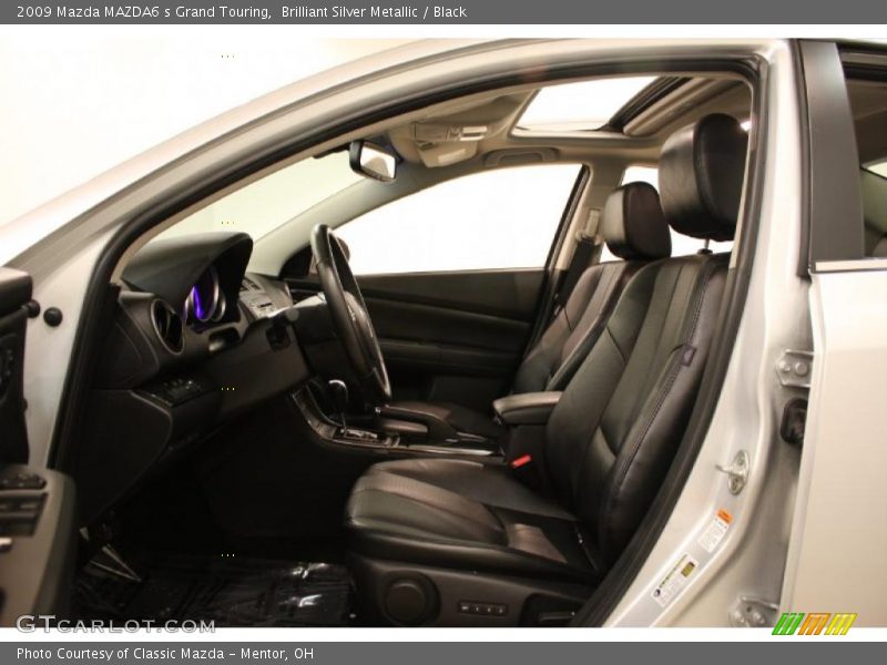 Brilliant Silver Metallic / Black 2009 Mazda MAZDA6 s Grand Touring