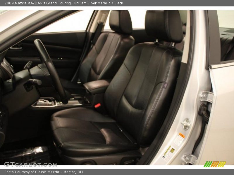 Brilliant Silver Metallic / Black 2009 Mazda MAZDA6 s Grand Touring