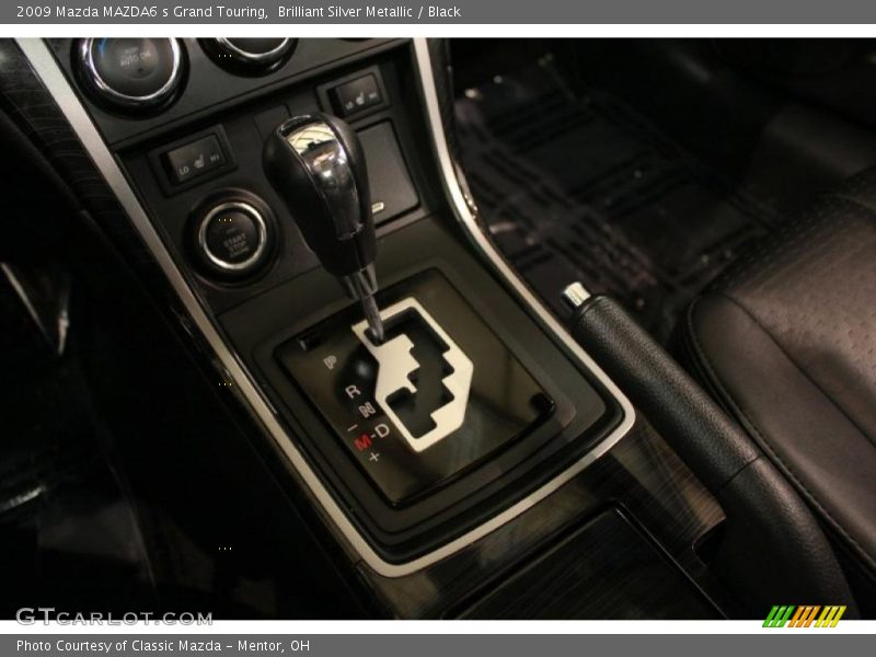 Brilliant Silver Metallic / Black 2009 Mazda MAZDA6 s Grand Touring