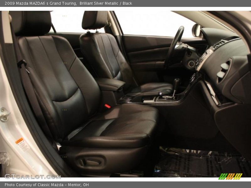 Brilliant Silver Metallic / Black 2009 Mazda MAZDA6 s Grand Touring