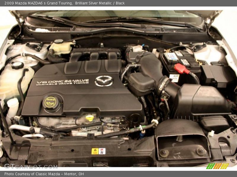 Brilliant Silver Metallic / Black 2009 Mazda MAZDA6 s Grand Touring