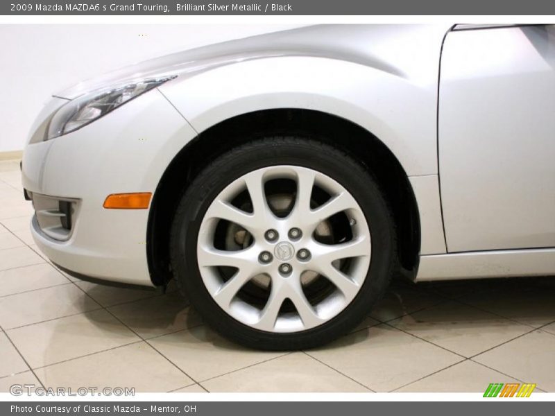Brilliant Silver Metallic / Black 2009 Mazda MAZDA6 s Grand Touring