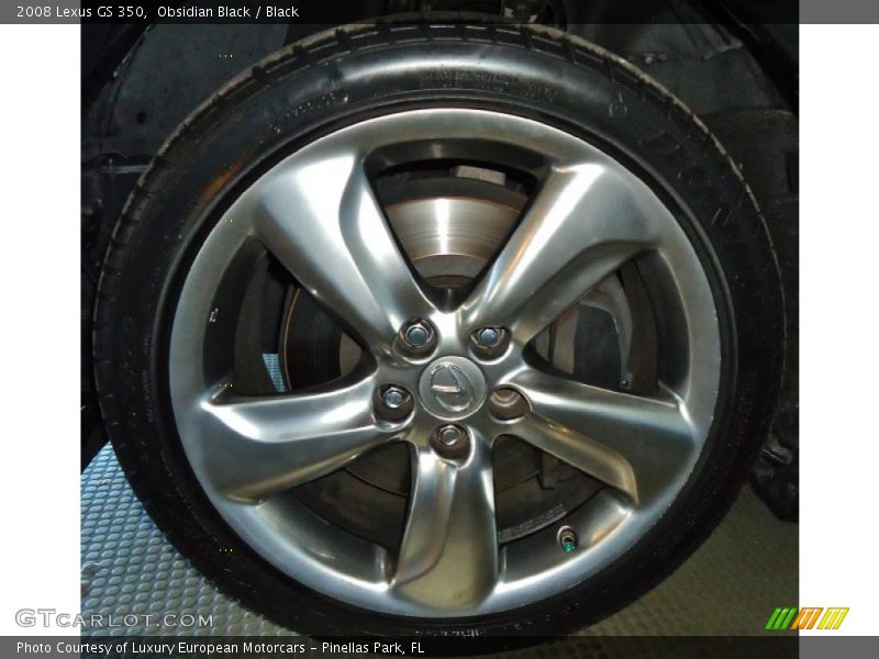 Obsidian Black / Black 2008 Lexus GS 350