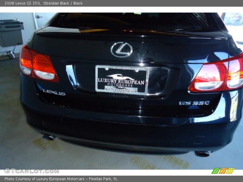 Obsidian Black / Black 2008 Lexus GS 350