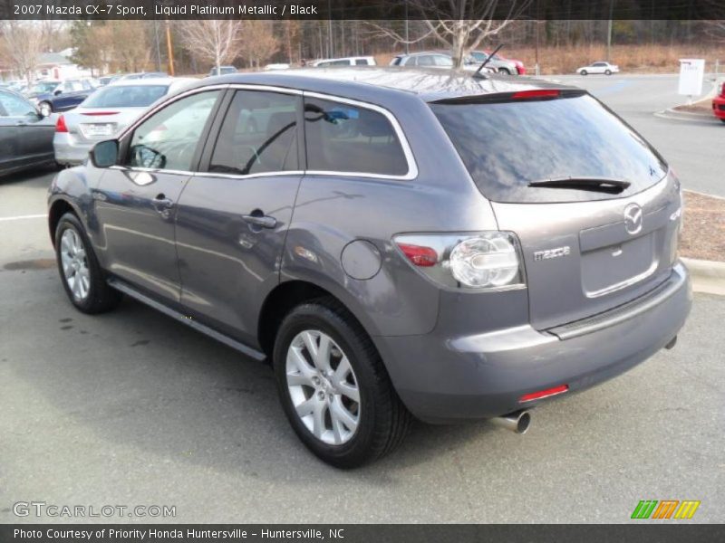 Liquid Platinum Metallic / Black 2007 Mazda CX-7 Sport