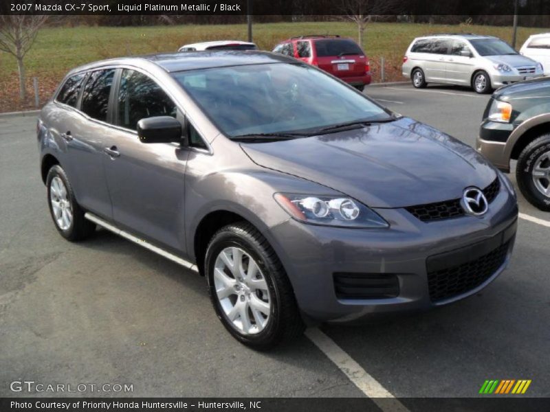 Liquid Platinum Metallic / Black 2007 Mazda CX-7 Sport