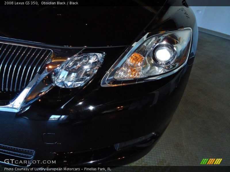 Obsidian Black / Black 2008 Lexus GS 350