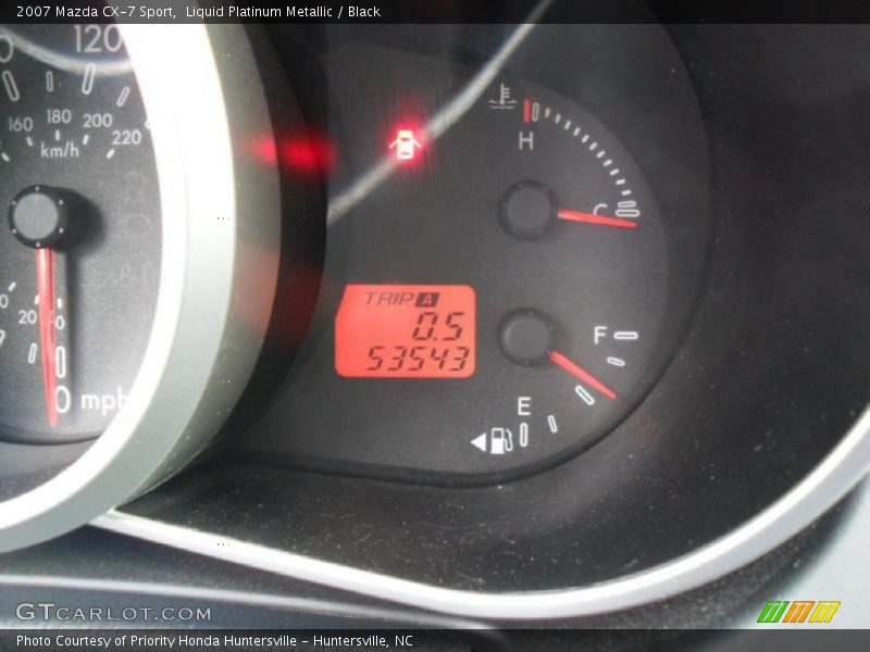 Liquid Platinum Metallic / Black 2007 Mazda CX-7 Sport