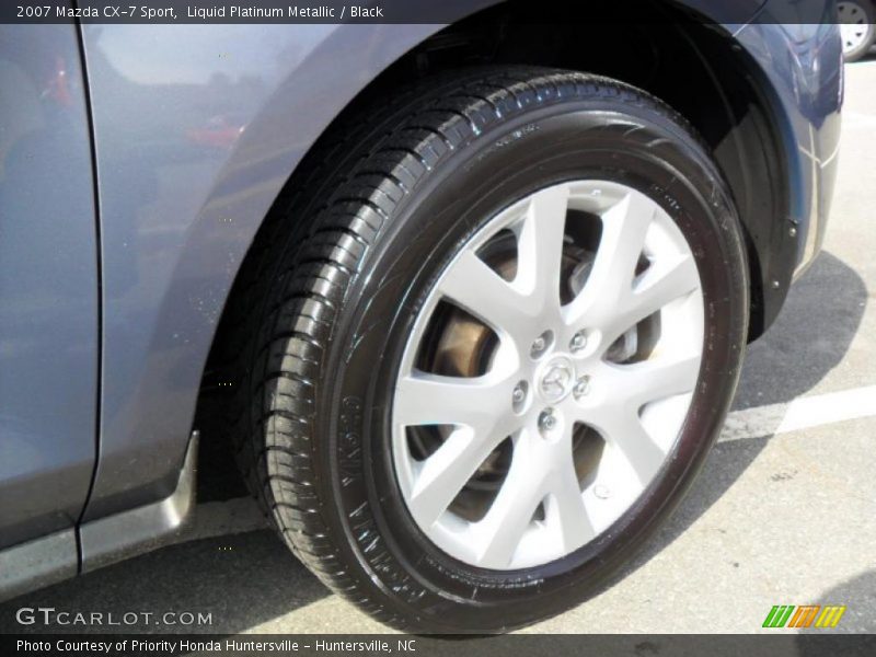 Liquid Platinum Metallic / Black 2007 Mazda CX-7 Sport
