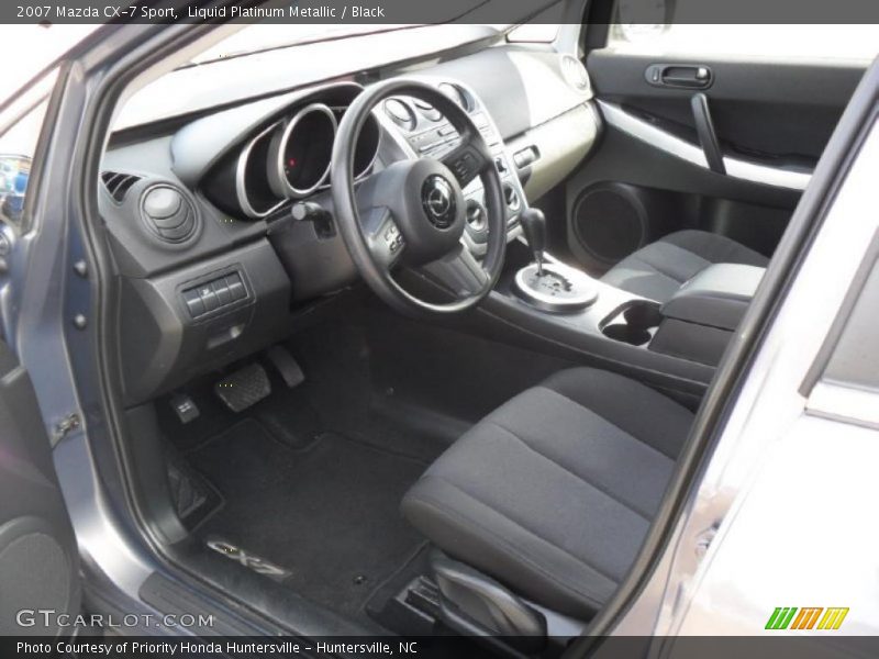 Liquid Platinum Metallic / Black 2007 Mazda CX-7 Sport
