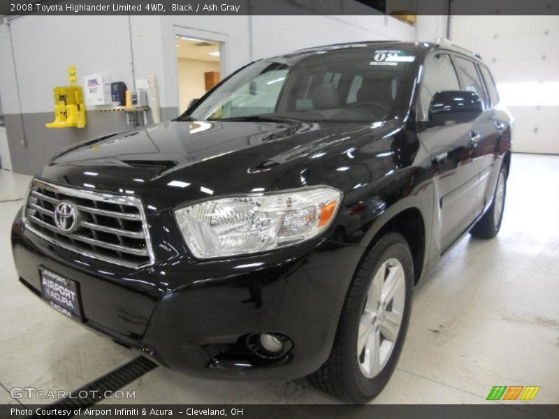 Black / Ash Gray 2008 Toyota Highlander Limited 4WD