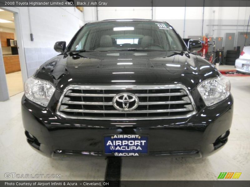 Black / Ash Gray 2008 Toyota Highlander Limited 4WD