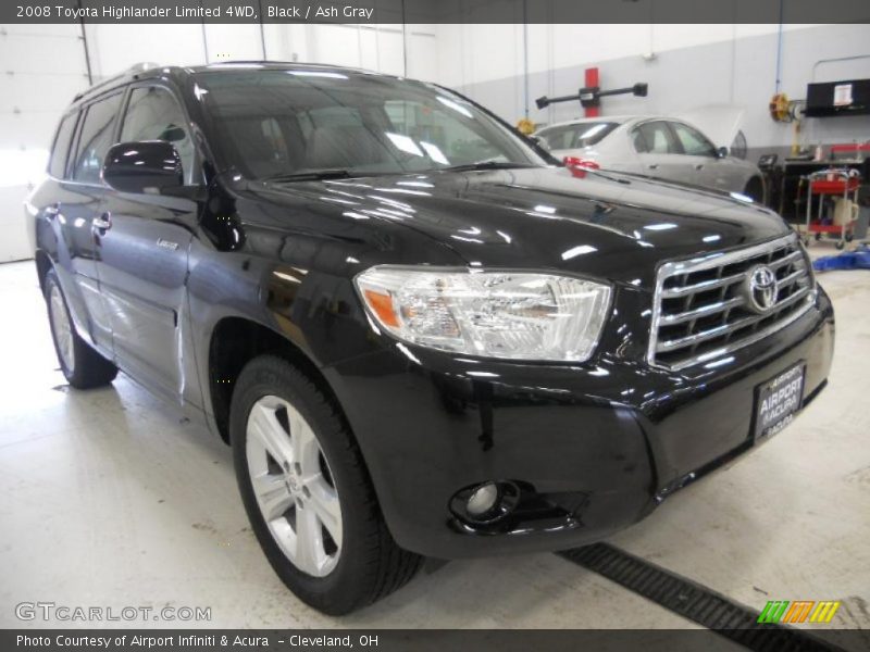 Black / Ash Gray 2008 Toyota Highlander Limited 4WD