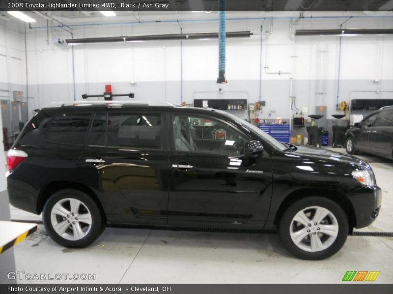 Black / Ash Gray 2008 Toyota Highlander Limited 4WD