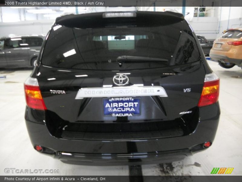 Black / Ash Gray 2008 Toyota Highlander Limited 4WD