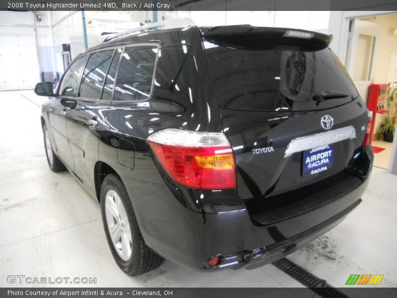 Black / Ash Gray 2008 Toyota Highlander Limited 4WD