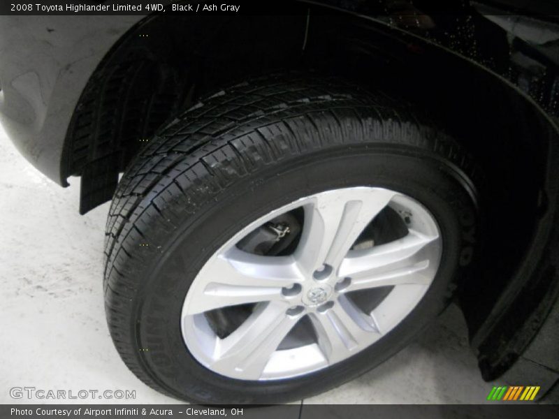 Black / Ash Gray 2008 Toyota Highlander Limited 4WD