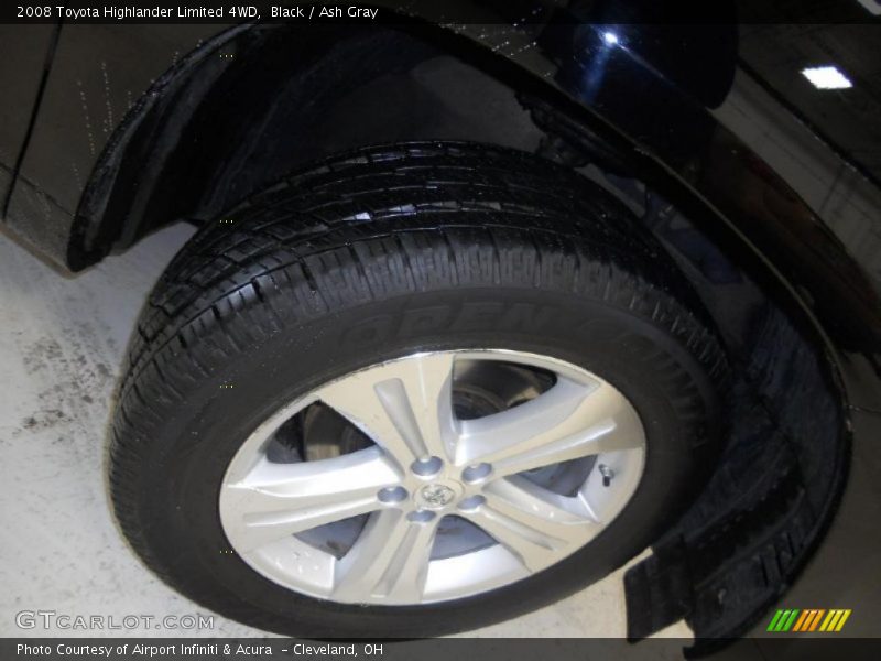 Black / Ash Gray 2008 Toyota Highlander Limited 4WD