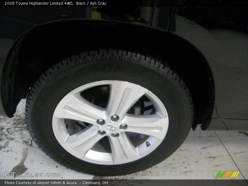 Black / Ash Gray 2008 Toyota Highlander Limited 4WD
