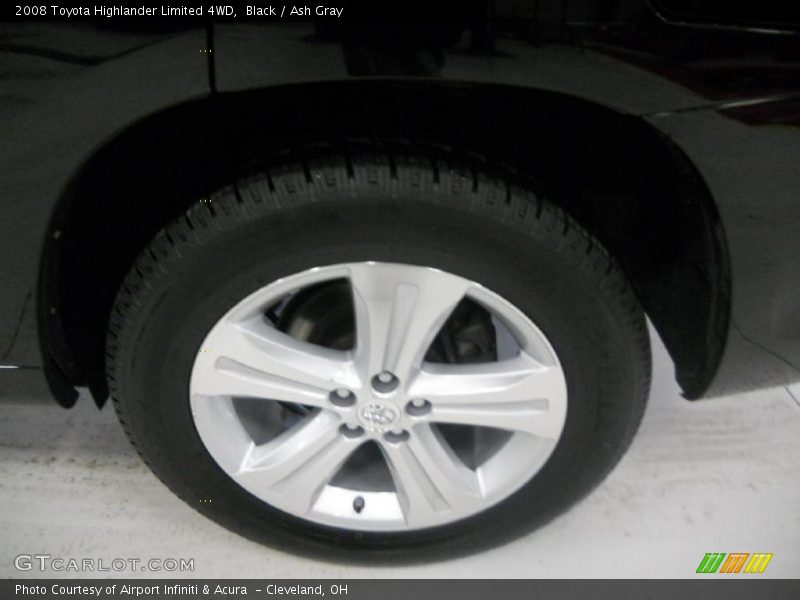 Black / Ash Gray 2008 Toyota Highlander Limited 4WD