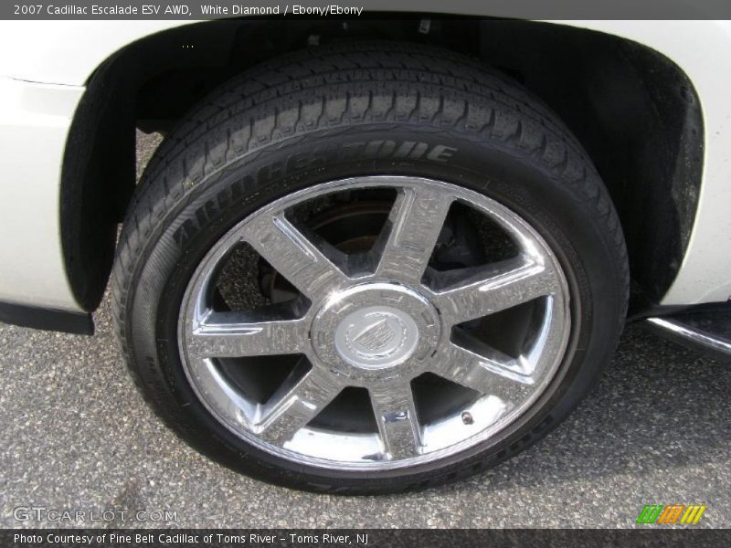 White Diamond / Ebony/Ebony 2007 Cadillac Escalade ESV AWD
