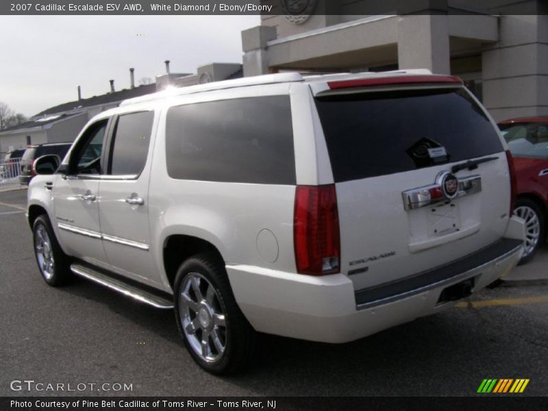 White Diamond / Ebony/Ebony 2007 Cadillac Escalade ESV AWD
