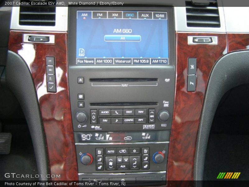 White Diamond / Ebony/Ebony 2007 Cadillac Escalade ESV AWD