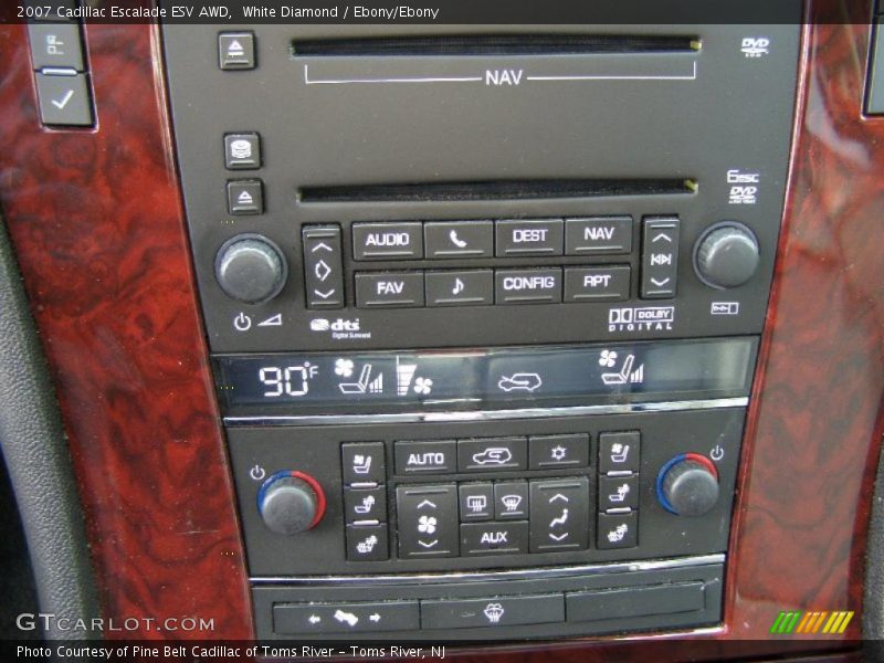 White Diamond / Ebony/Ebony 2007 Cadillac Escalade ESV AWD