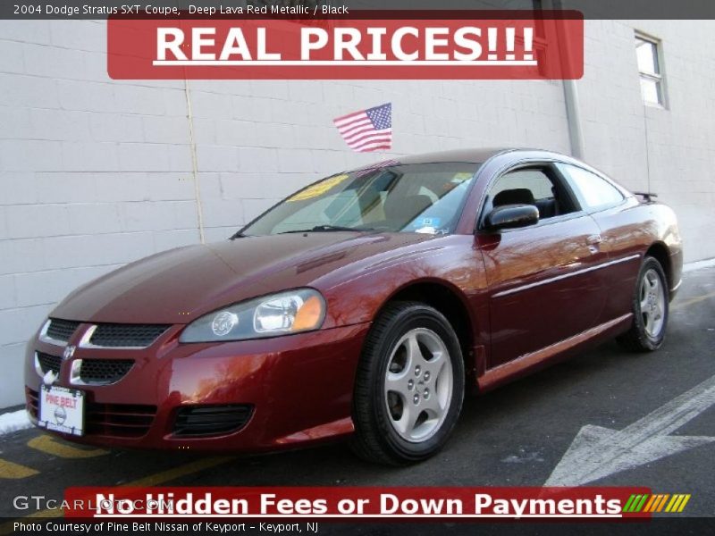 Deep Lava Red Metallic / Black 2004 Dodge Stratus SXT Coupe