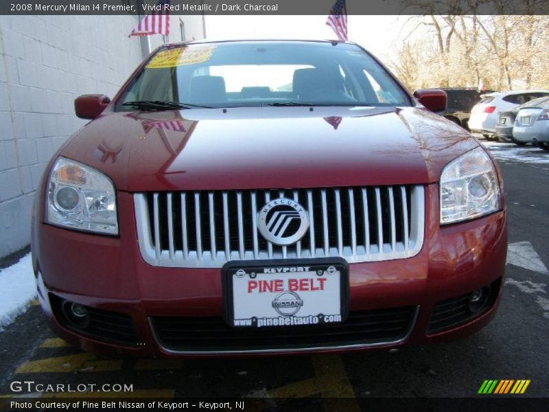Vivid Red Metallic / Dark Charcoal 2008 Mercury Milan I4 Premier