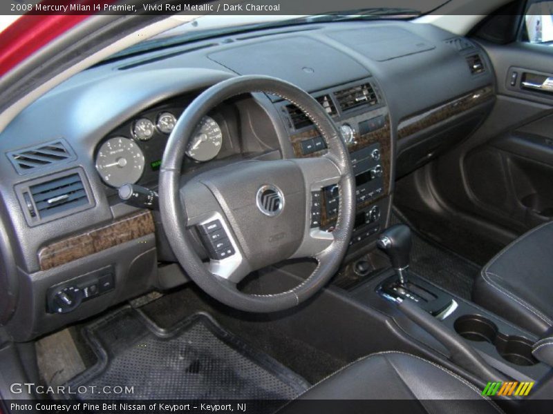 Vivid Red Metallic / Dark Charcoal 2008 Mercury Milan I4 Premier